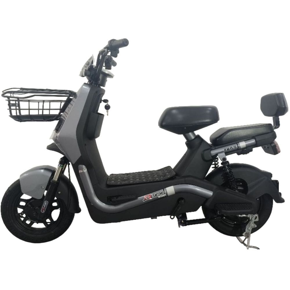 Bicicleta Scooter Elétrica Autopropelida 600W Eko-7 Duos Cinza