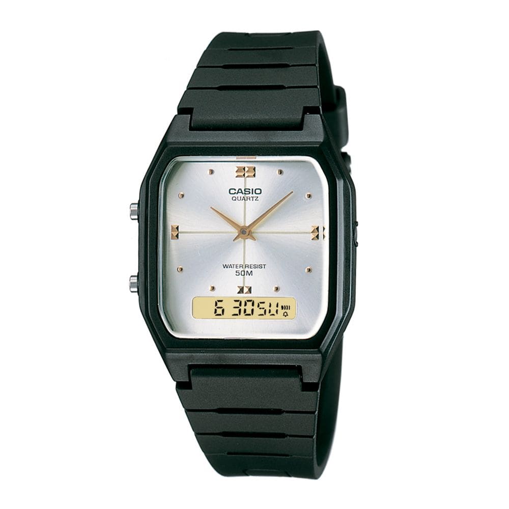 Relógio Unissex Casio Vintage Aw-48He 7Av Preto Anadigi