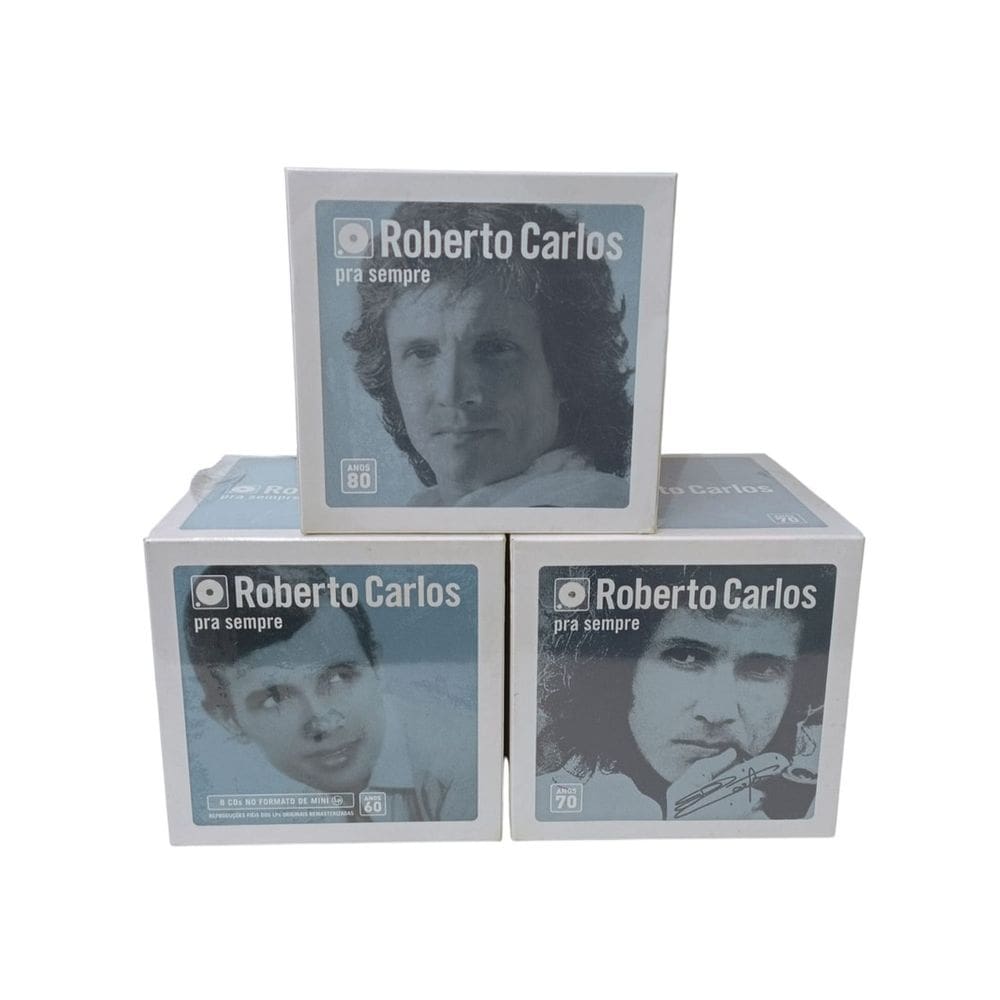 Roberto Carlos Coleção Completa Caixa Anos 60,70,80 /3 BOX