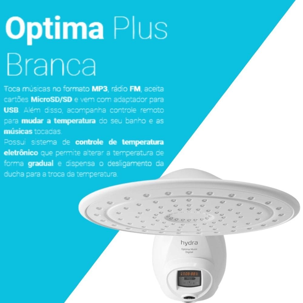 Ducha Digital Optima Music Turbo 5500W | Extra