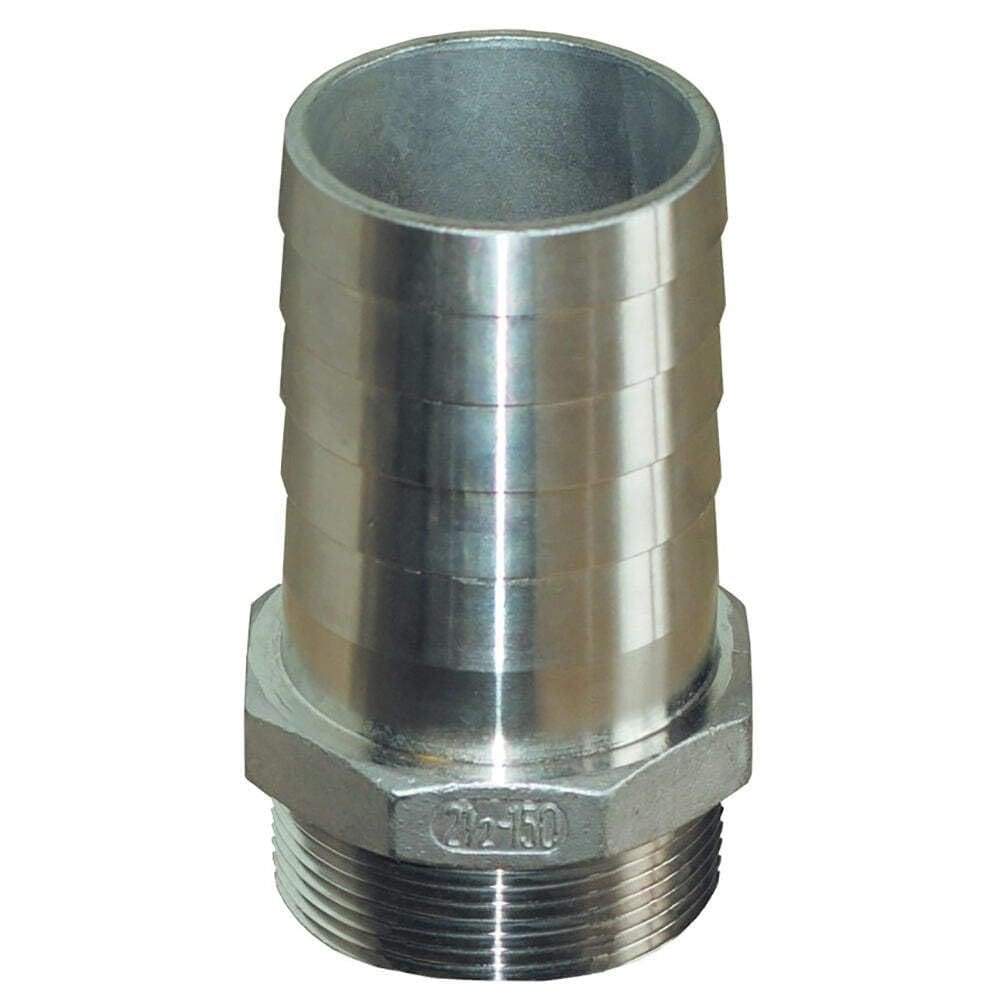Conexão reta de tubo a mangueira GROCO 3/4 NPT x 3/4 ID