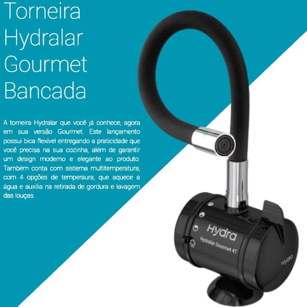 Torneira Hydralar 4T Bancada Flex 5500W | Extra
