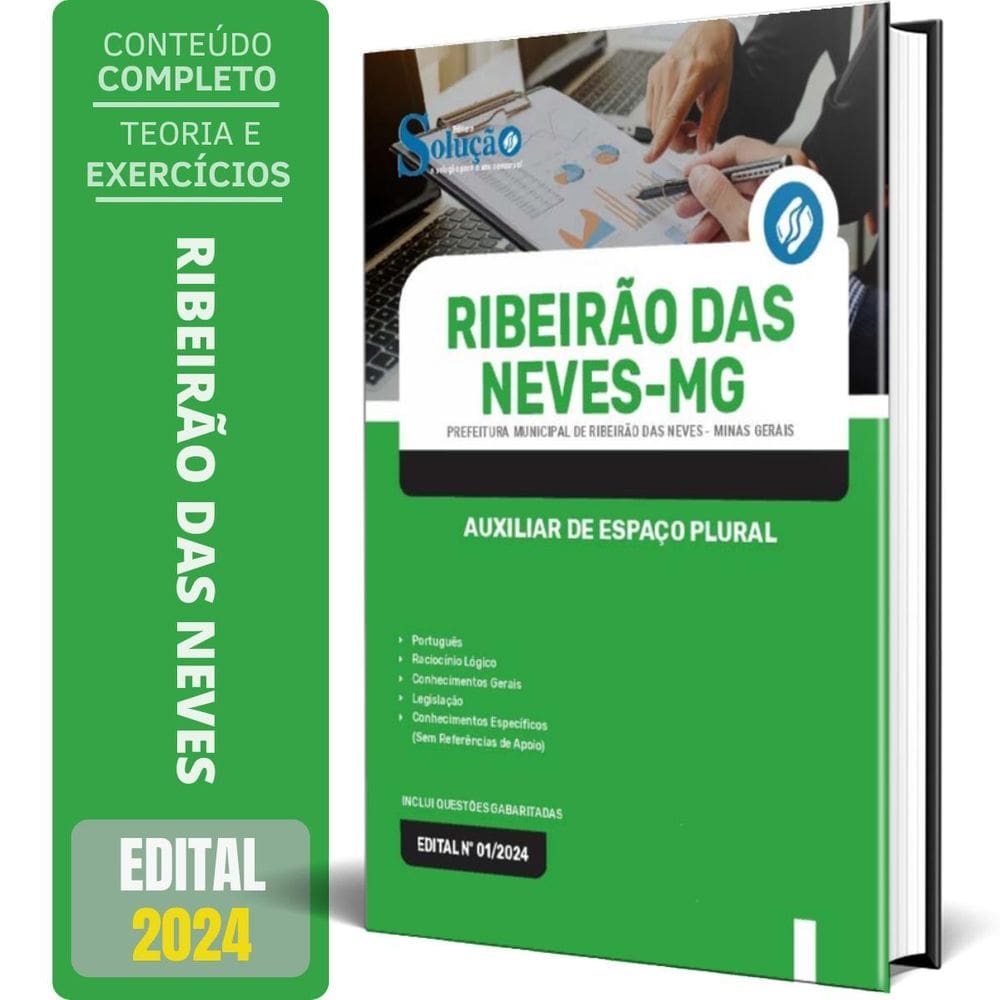 Apostila Prefeitura Ribeirão Das Neves Mg 2024 Auxiliar