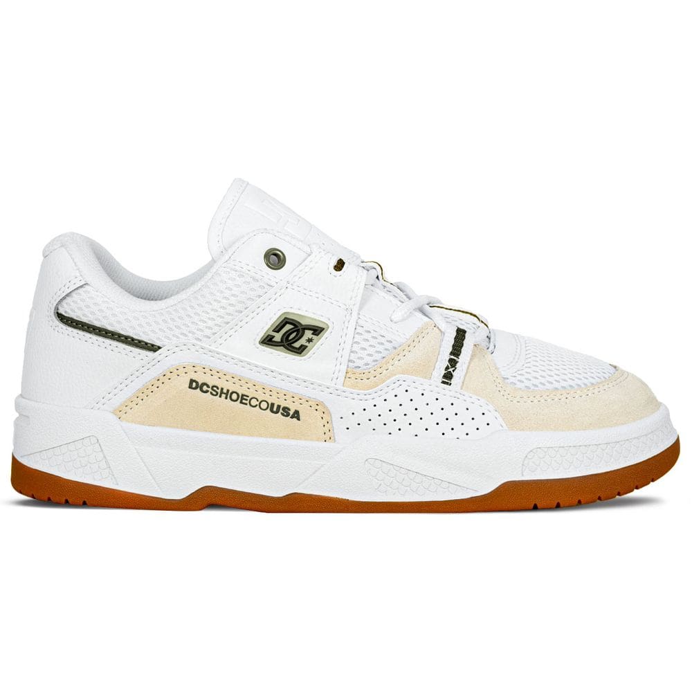 Tênis DC Shoes Unissex Couro Construct IMP | White Green