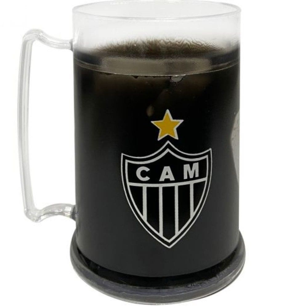 Caneca Galo Atlético Mineiro Gel Congelante 300 ML Oficial Escudo