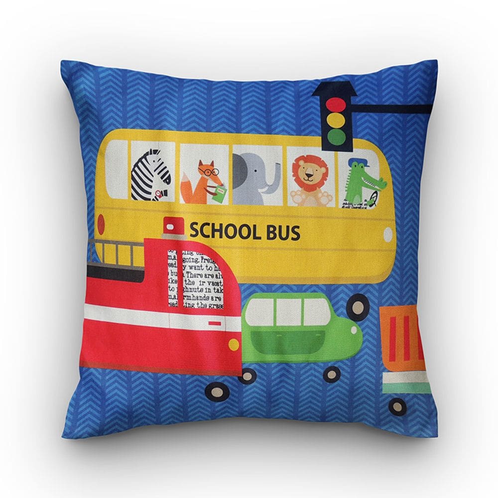 Capa de almofada VivaIN infantil Coleção Rush azul