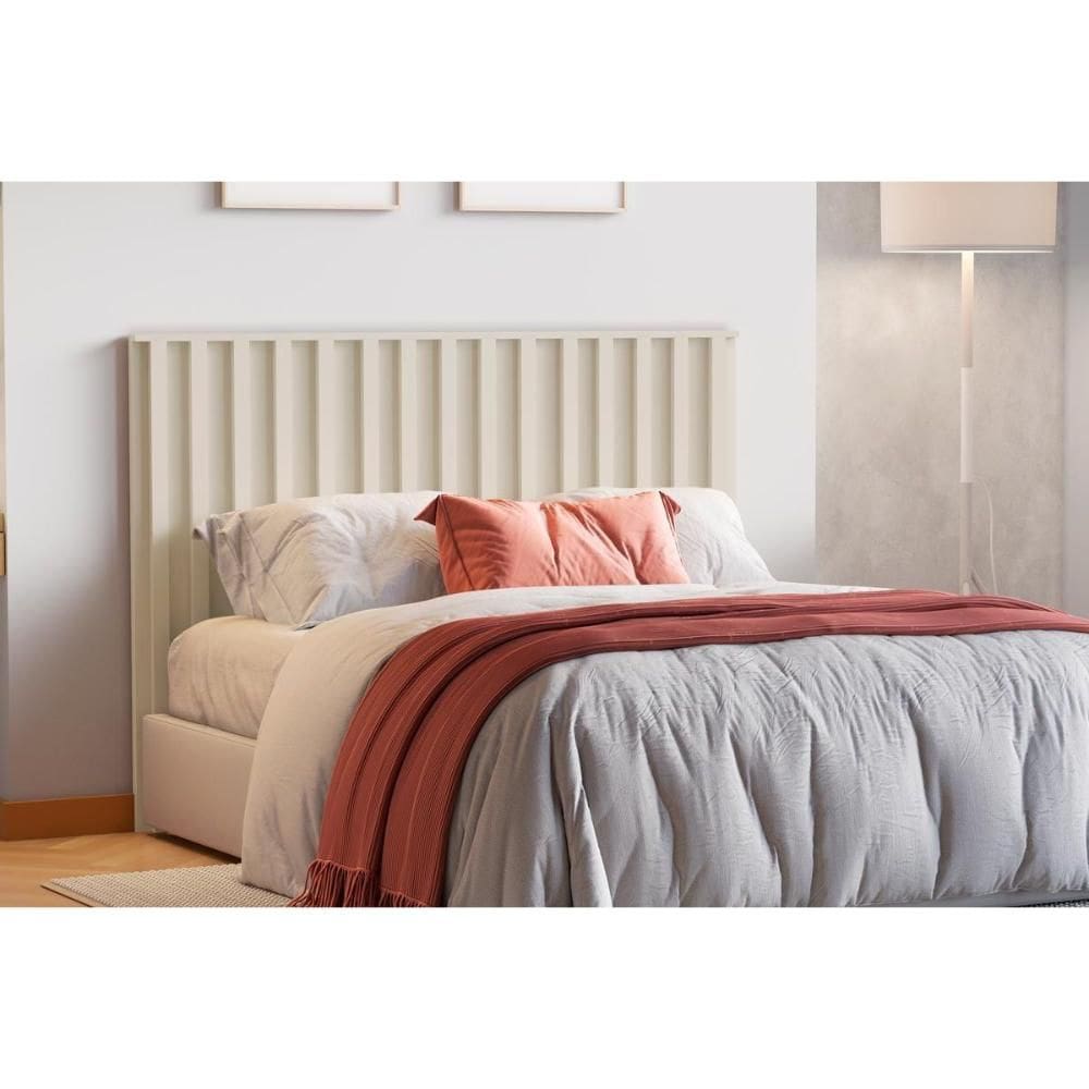 Painel Cama Box Madeirado Cabeceira Vitoria Casal/Queen Off White - Europa