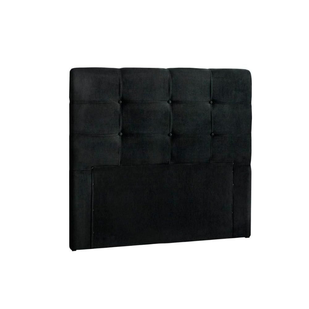 Cabeceira Cama Box Estofada Clean Plus Solteiro - Suede Preto - Simbal