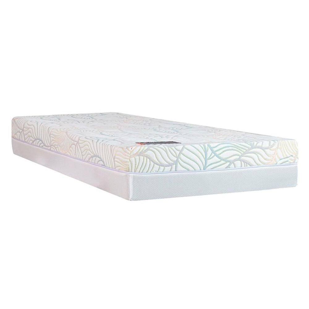 Colchão Solteiro Enrolado a Vácuo de Espuma D33 Visco Gel Vitagel Space Double Face Bed in Box (88x188x24) - Castor