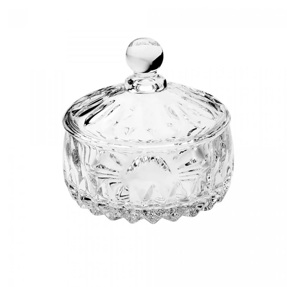 Potiche Em Cristal Louise 14x14cm Wolff Transparente