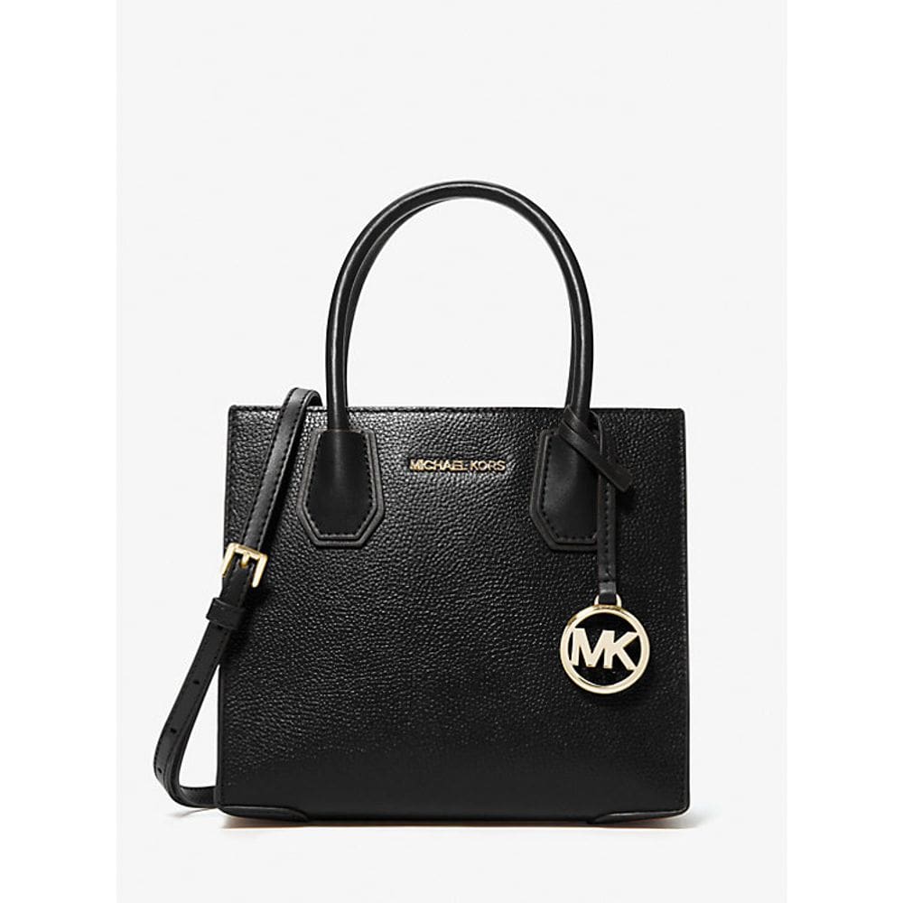 Bolsa tiracolo Michael Kors Mercer de couro pebbled médio