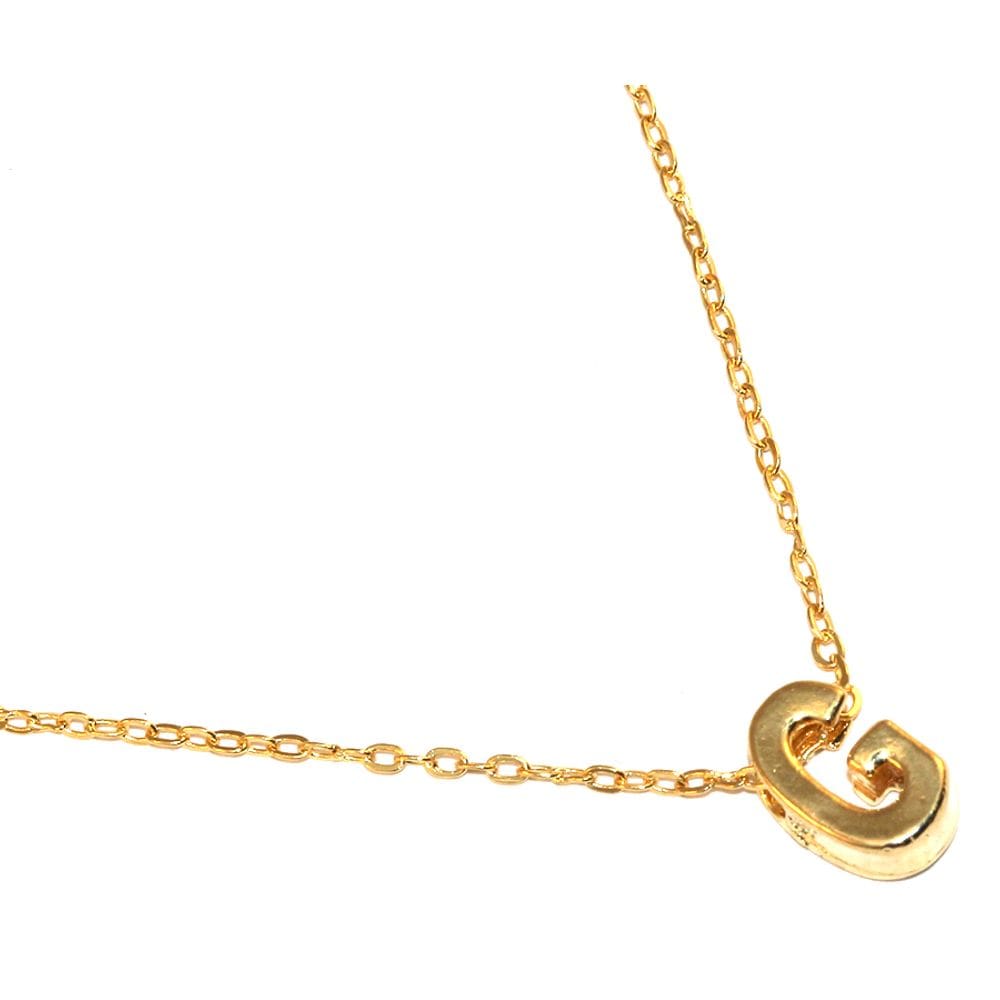 Colar Cordão Inicial Letra G Lembrancinha Folheado 18k