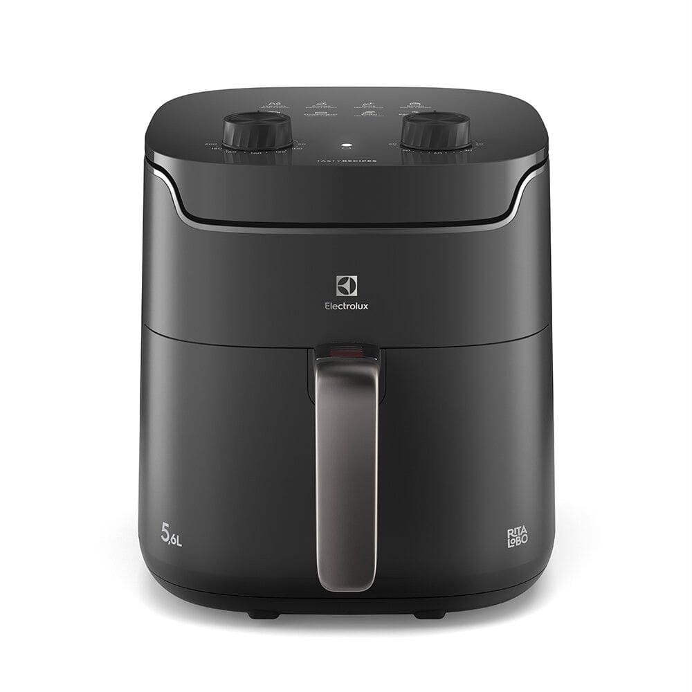 Fritadeira Air Fryer Electrolux por Rita Lobo, 5,6 Litros, Cinza, 1400 W - EAF40