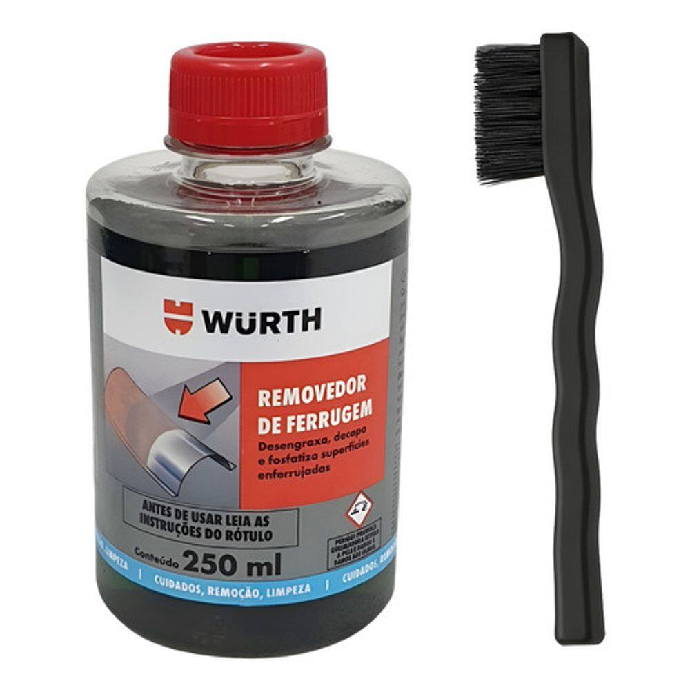 Removedor De Ferrugem Limpa Chassi 250ml + Escova Wurth