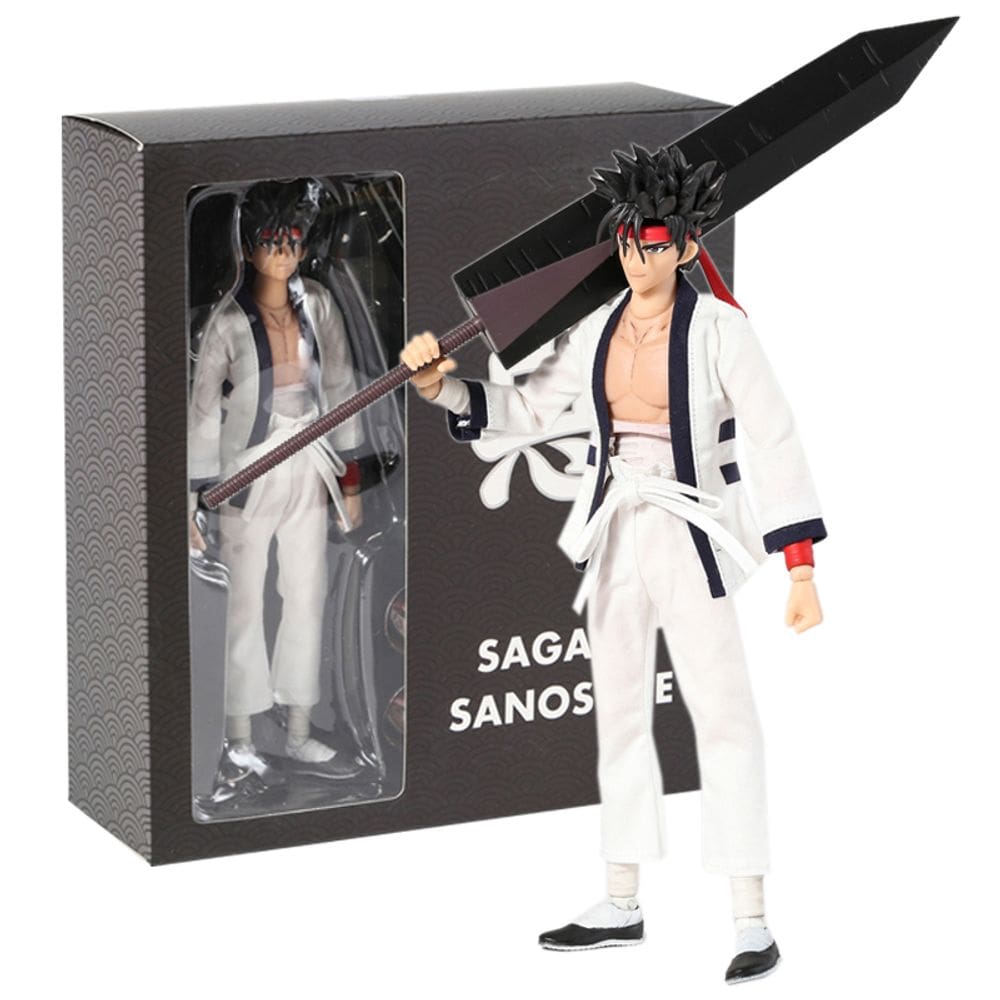 Action Figure Kenshin Himura Samurai X Sanosuke Sagara Dasin Model