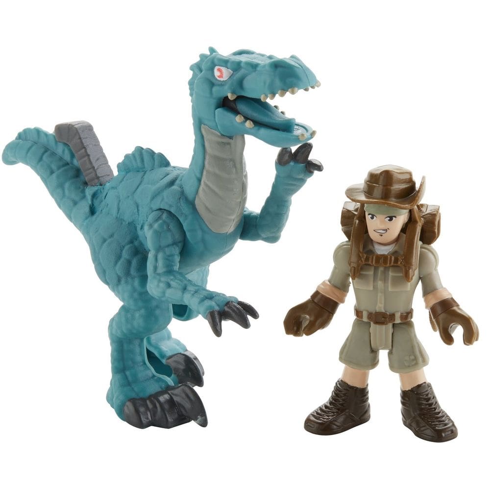 Brinquedo Fisher-Price Imaginext Jurassic World Muldoon & Raptor