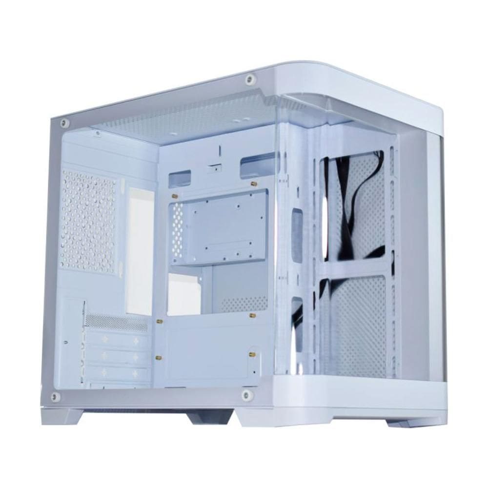Gabinete Gamer Aquário K-Mex Curva Micro CG-W1AG - Vidro Temperado M-ATX - Branco - CGW1AGRH002CB0X