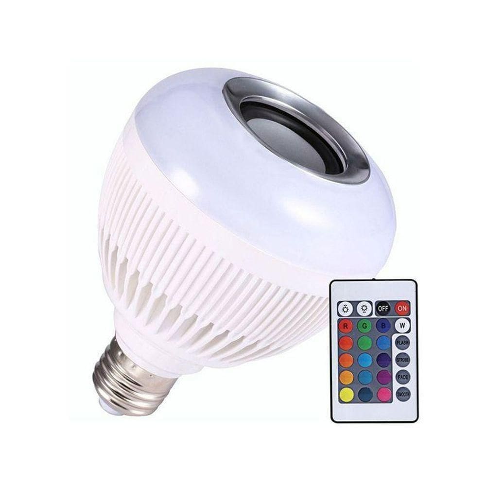 Lampada Bulbo 6w Musical Bluetooth Rgb