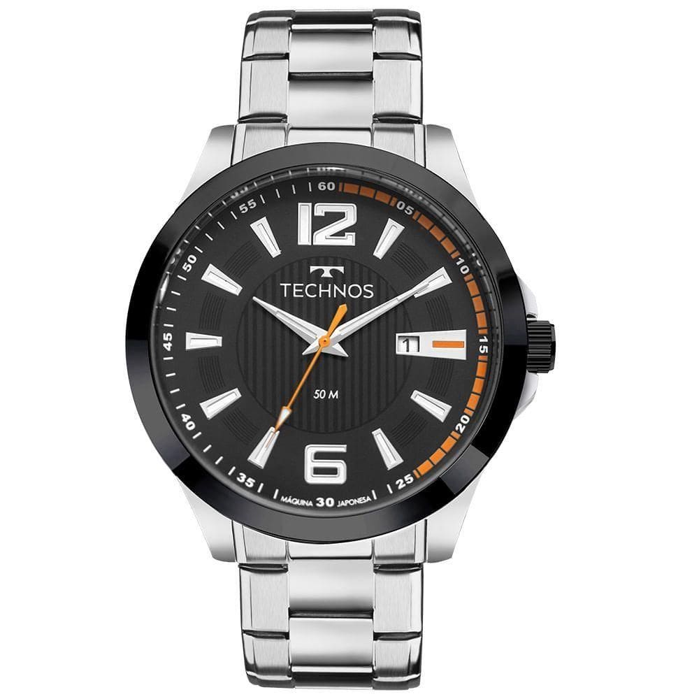 Relógio Technos Masculino Racer Prata - 2115knv/1p 2115knv/1p