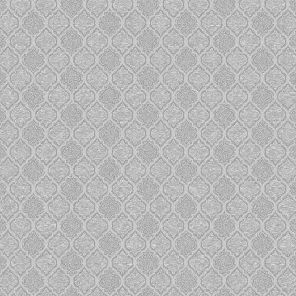 Papel De Parede Colorkey Geométrico Prata Col1017