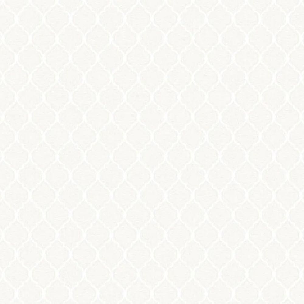 Papel De Parede Colorkey Geométrico Bege E Branco Col1005