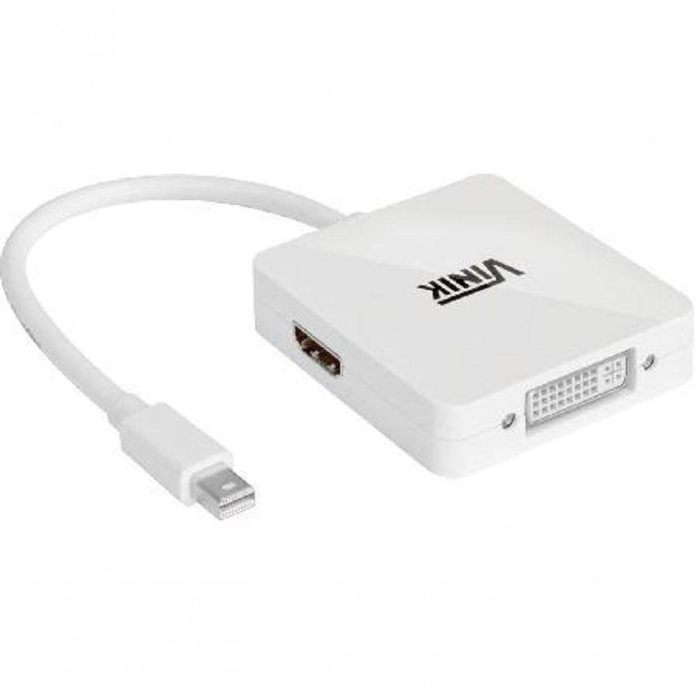 Adaptador 3 Em 1 Mini Displayport Para Dvi-hdmi-displayport Mdp-3in