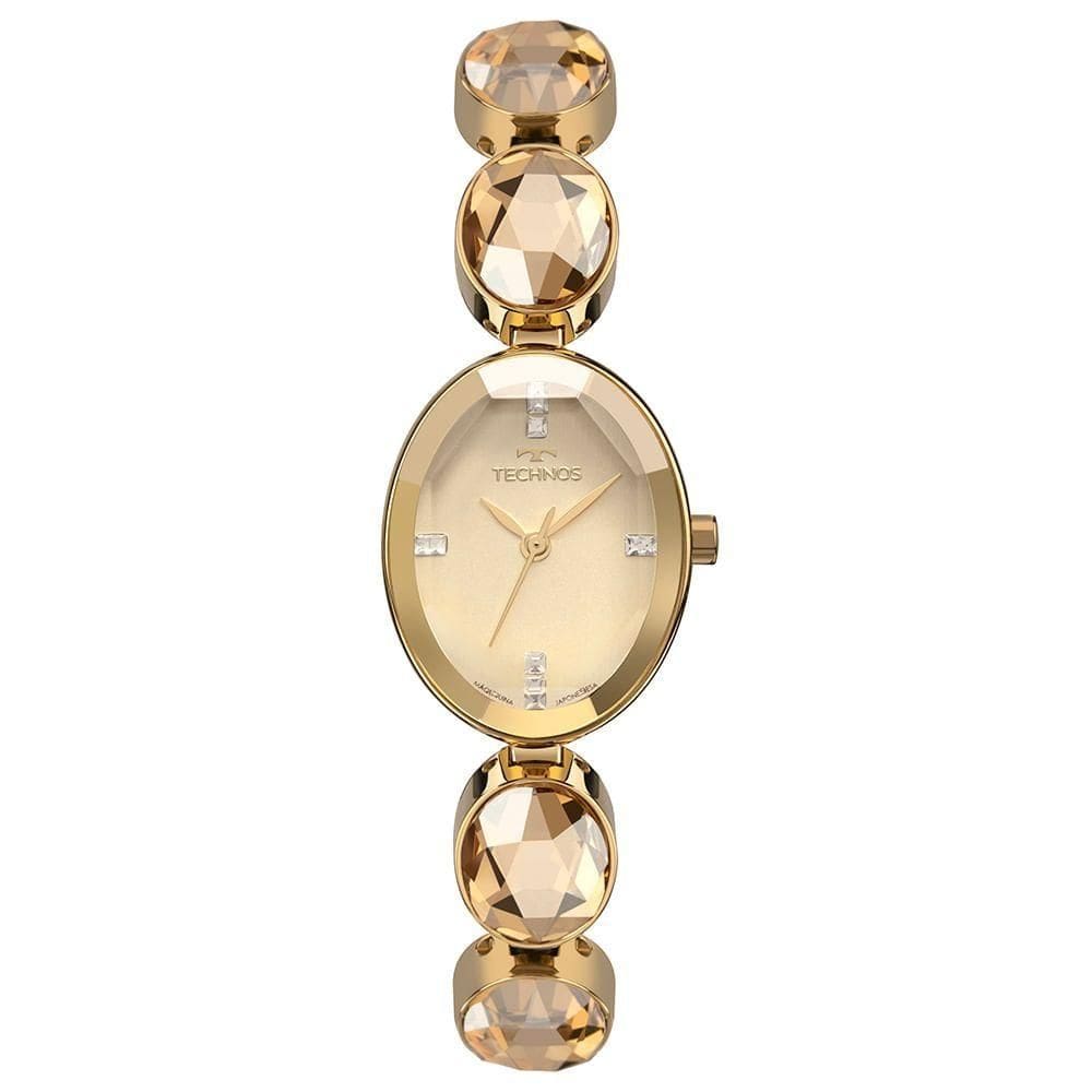 Relógio Technos Feminino Crystal Dourado - 2036mtv-1d