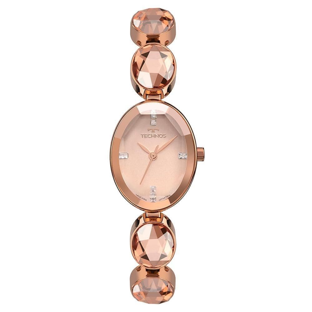 Relógio Technos Feminino Crystal Rosé - 2036mtw-1j 2036mtw-1j