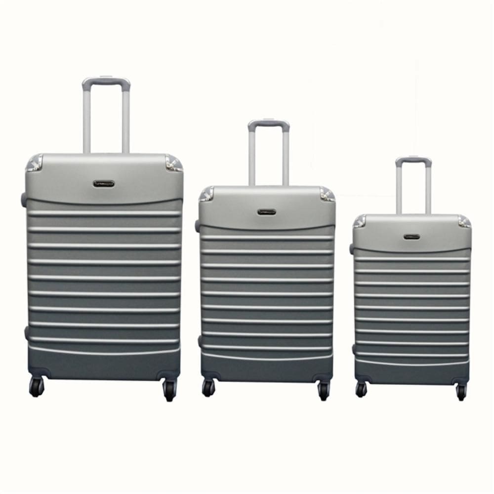 Conjunto De Malas Abs 3 Peças Com Rodas 360 E Cadeado Travel