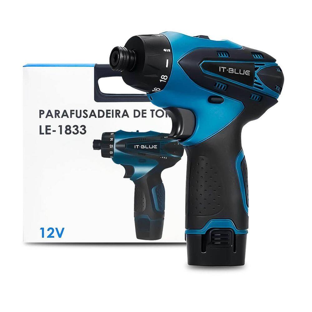 Parafusadeira De Torque 12V Alto Impacto Recarregável 1.5Mah