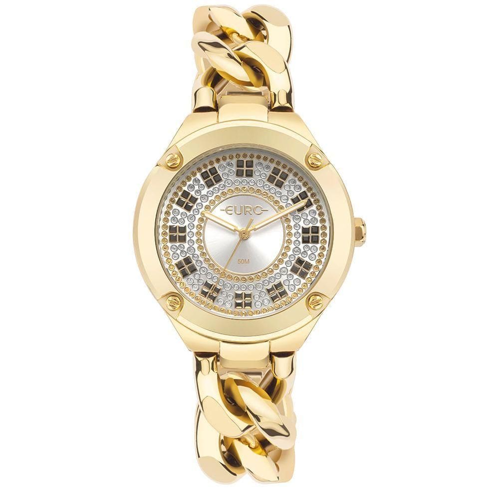 Relógio Euro Feminino Chains Dourado - Eu2035yti-4k