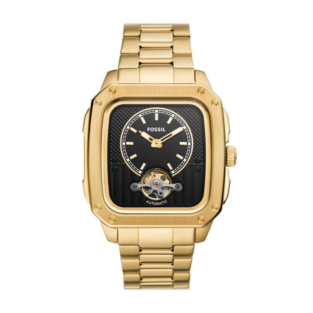 Relógio Fossil Masculino Inscription Dourado - Me3239-1dn Me3239-1dn