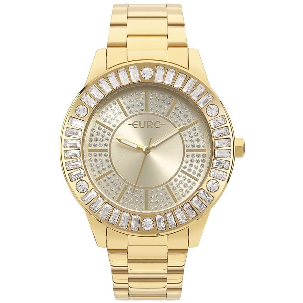 Relógio Euro Feminino Stones Dourado - Eu2033bw-4d Eu2033bw-4d