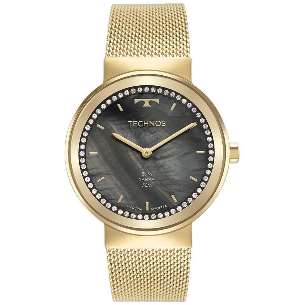 Relógio Technos Feminino Slim Dourado - Gl22ag-1p Gl22ag-1p