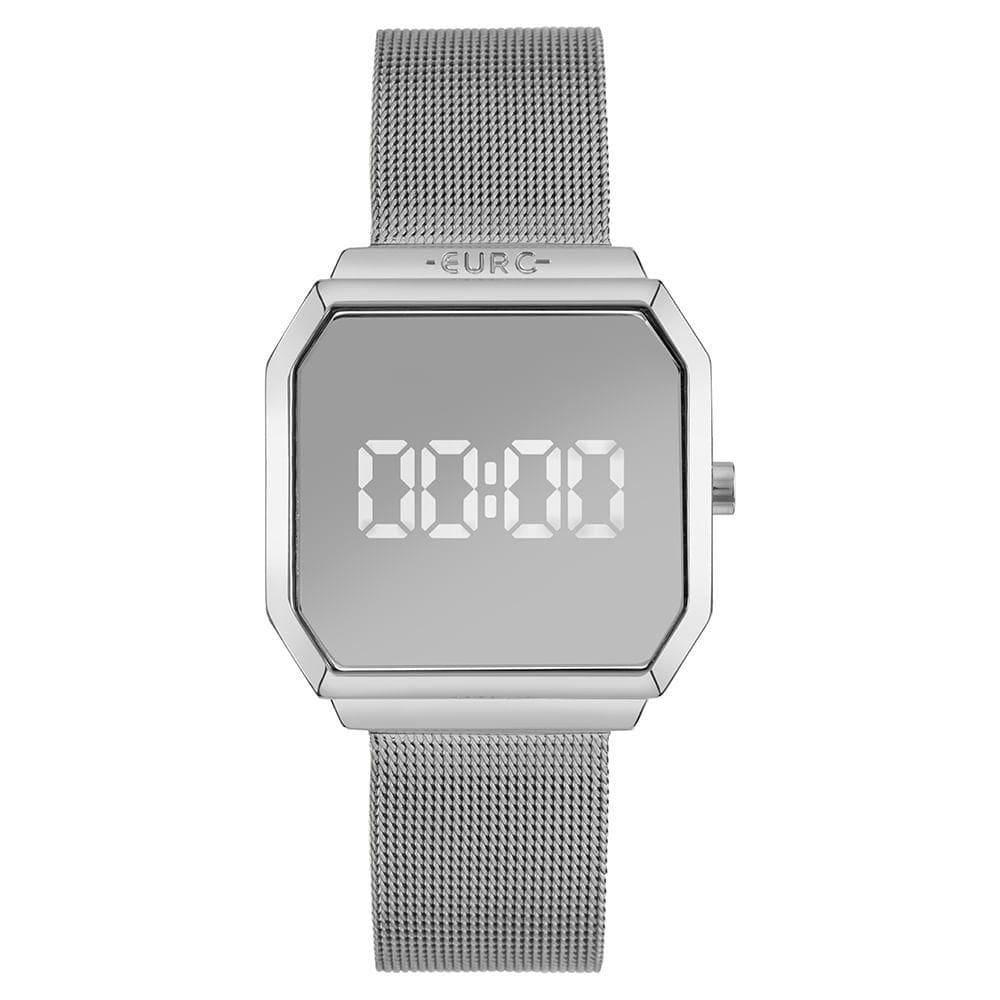Relógio Euro Feminino Fashion Fit Reflexos Prata - Eumd2392ab-4k Relógio Euro Feminino Ff Reflexos Prata - Eumd2392ab-4k