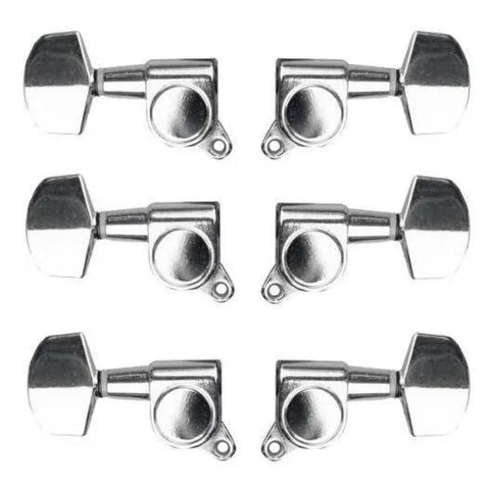Tarraxa Blindada Para Violão Aço Guitarra 3+3 Custom Sound