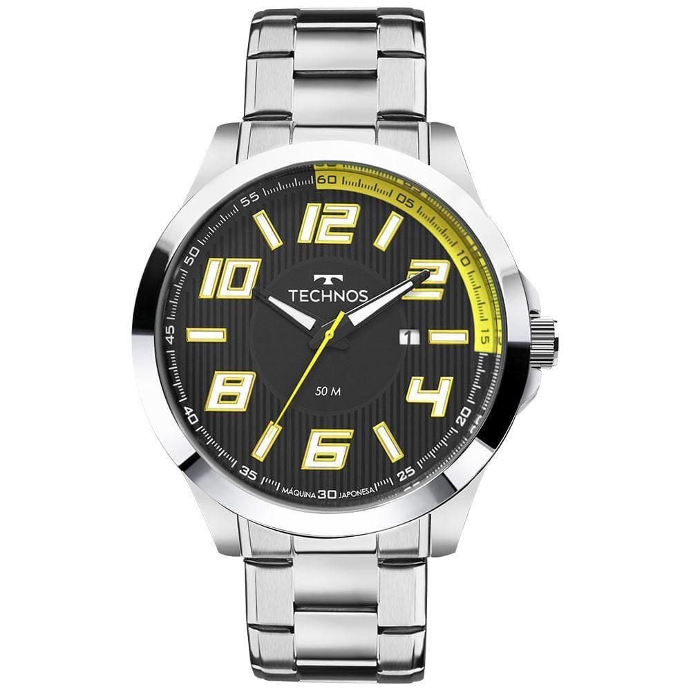 Relógio Technos Masculino Racer Prata - 2115kne-1y 2115kne-1y