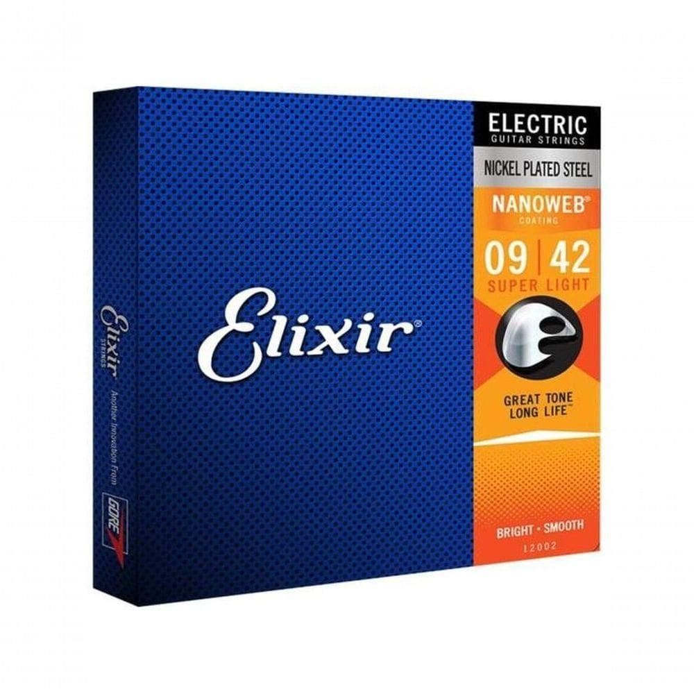 Encordoamento Para Guitarra .009 Super Light Nanoweb...