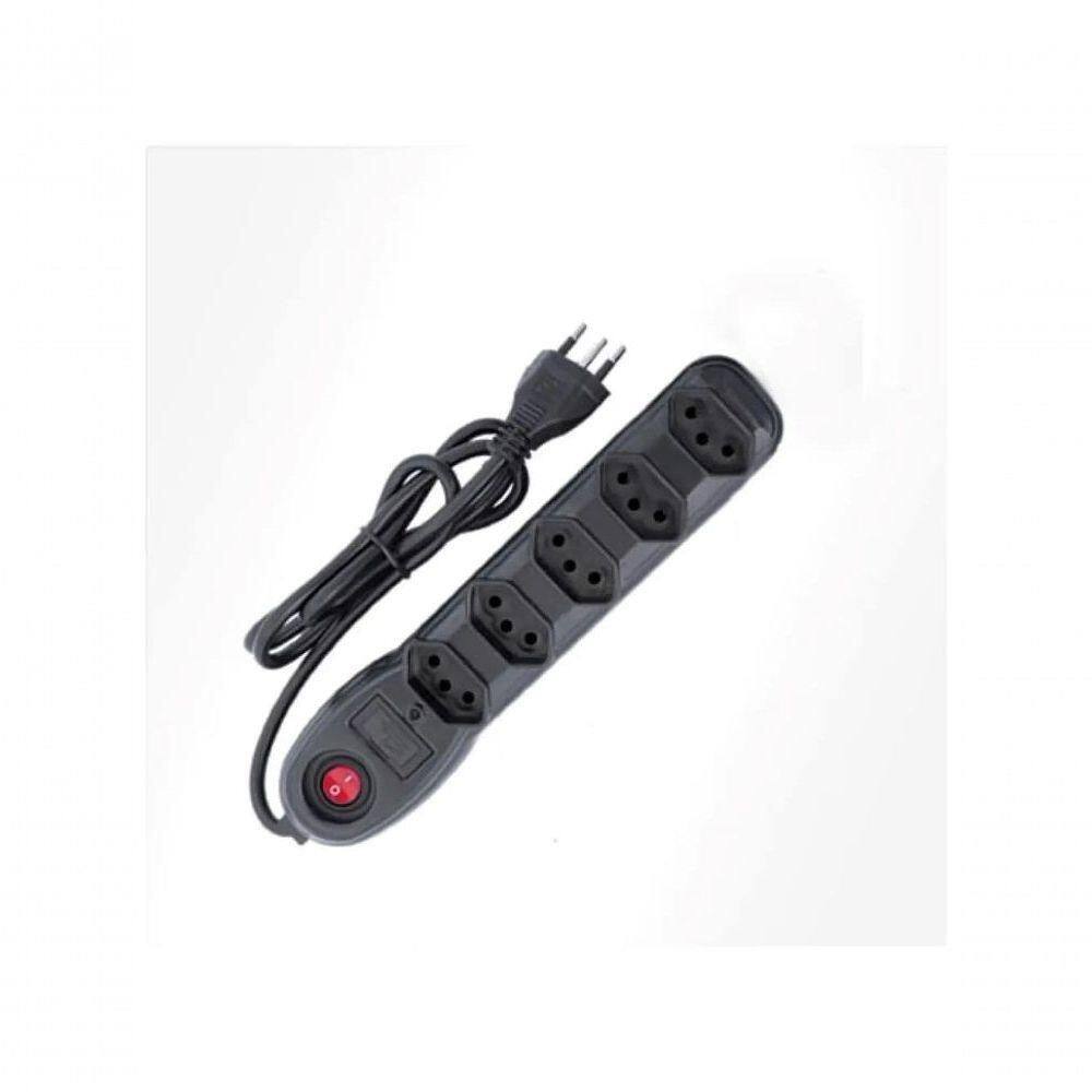 Filtro De Linha 5 Tomadas Pp 0,75 1m Bivolt Preto