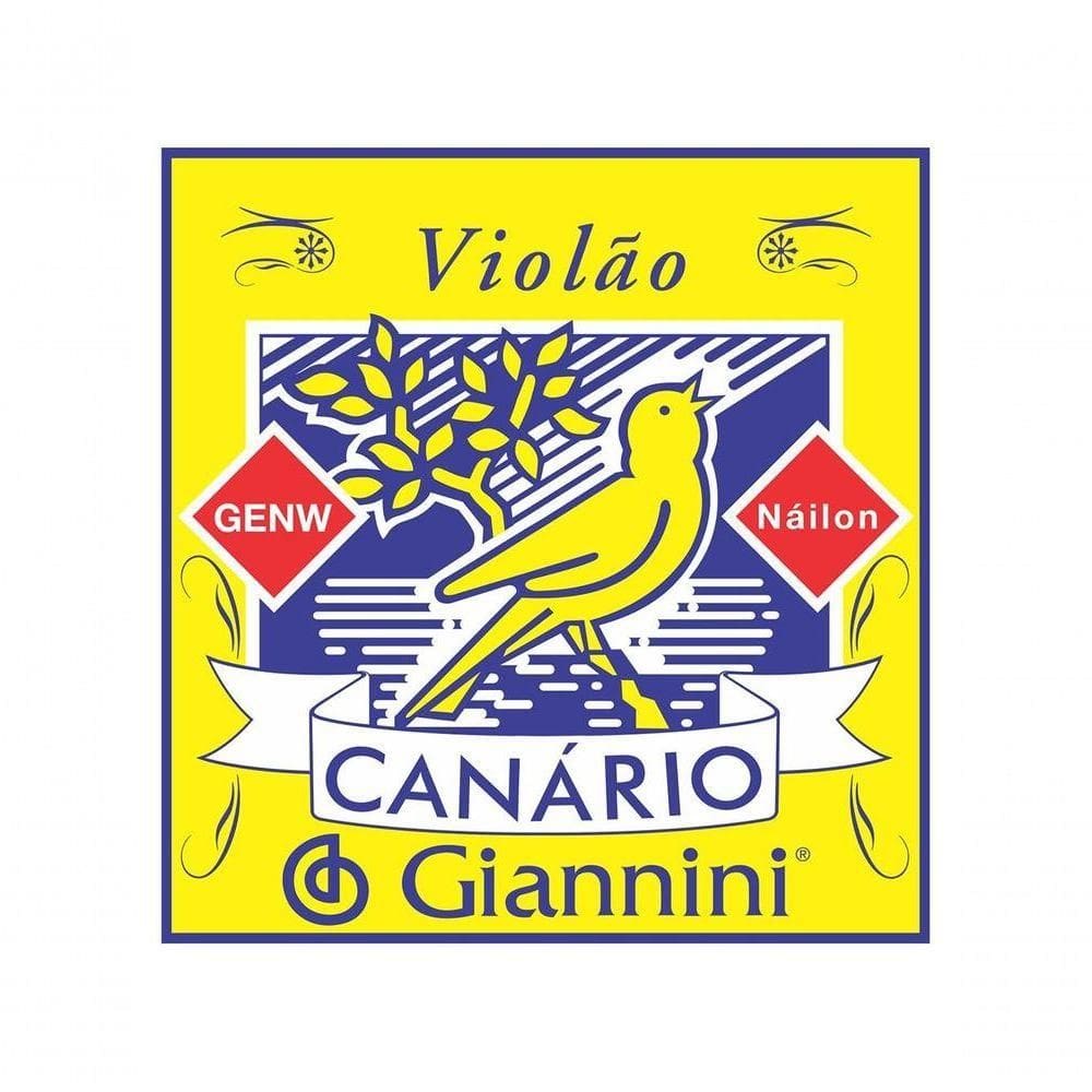 Corda Para Violao Giannini Genw Canario Chenilha Nylon Medio