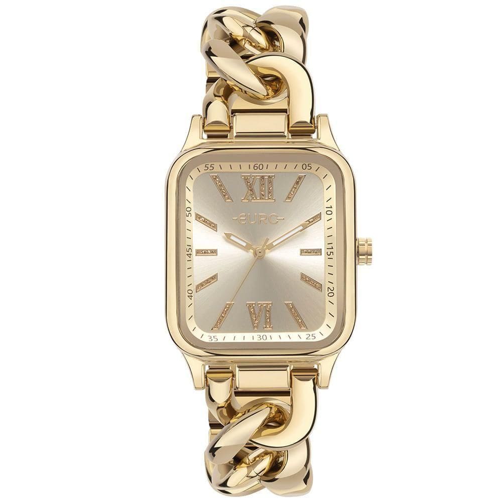 Relógio Euro Feminino Chains Dourado - Eu2035yuf-4d Eu2035yuf-4d