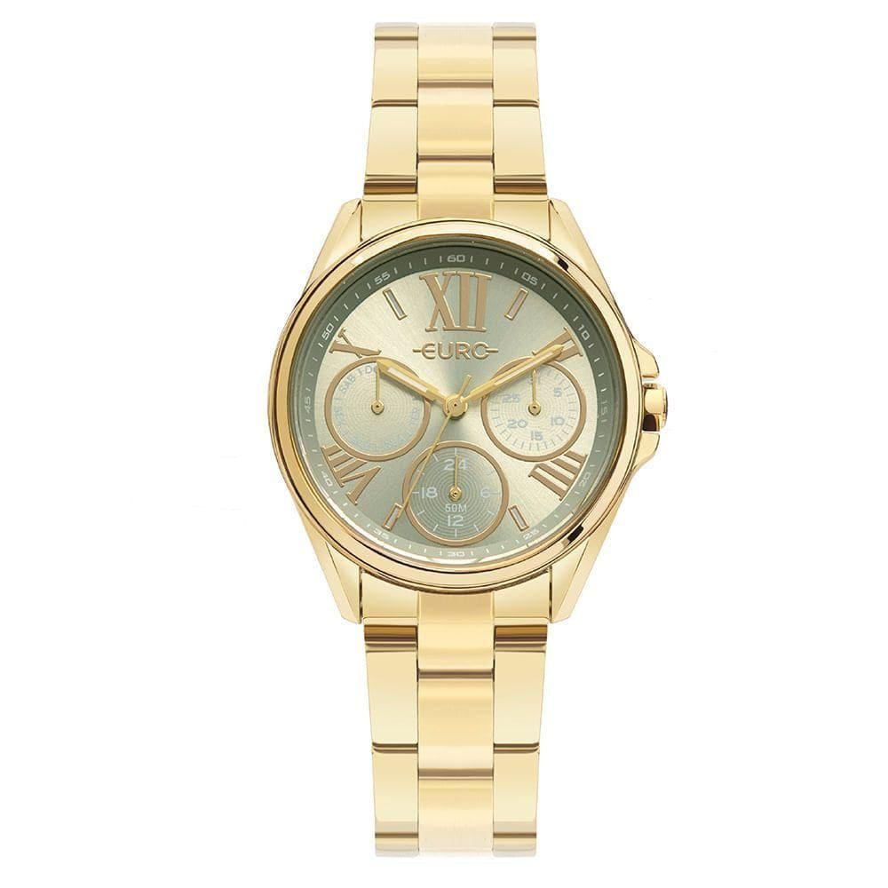Relógio Euro Feminino Multiglow Dourado - Eu6p29aip-4c Eu6p29aip-4c