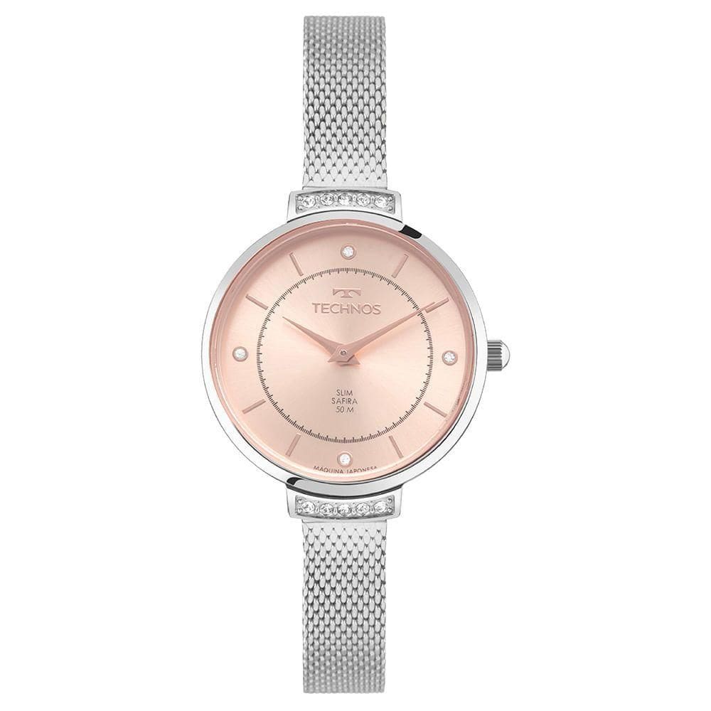 Relógio Technos Feminino Slim Prata - Vj20ac-1j
