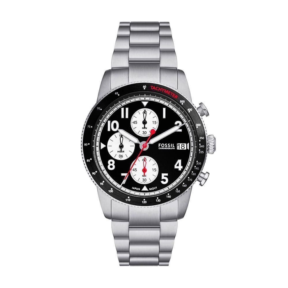 Relógio Fossil Masculino Sport Tourer Prata - Fs6045-1kn Fs6045-1kn