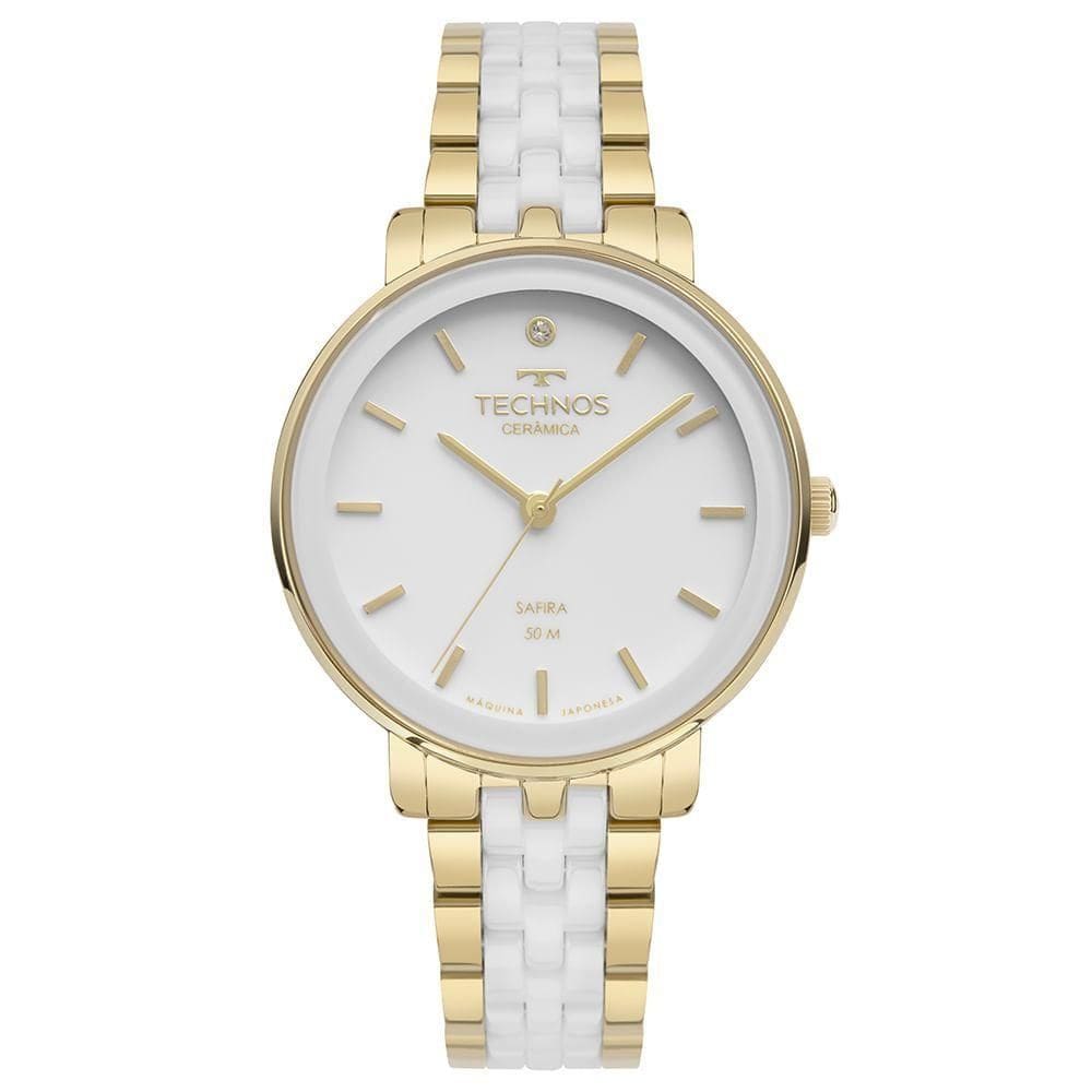 Relógio Technos Feminino Ceramic-saphire Dourado - 2035mzl-1b 2035mzl-1b