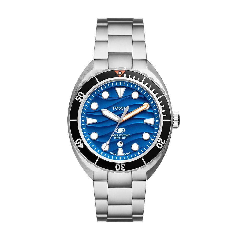 Relógio Fossil Masculino Breaker Prata - Fs6064-1kn Fs6064-1kn