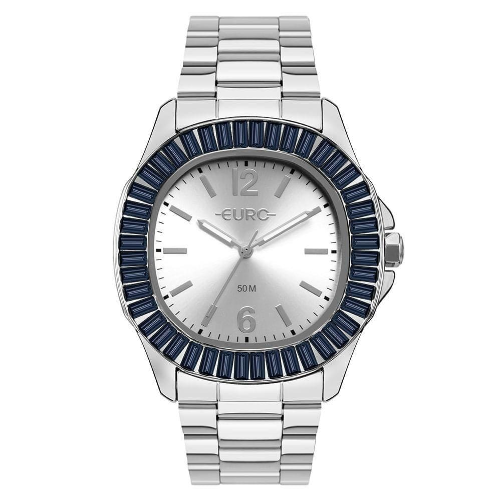 Relógio Euro Feminino Stones Prata - Eu2035yxc-4k Eu2035yxc-4k