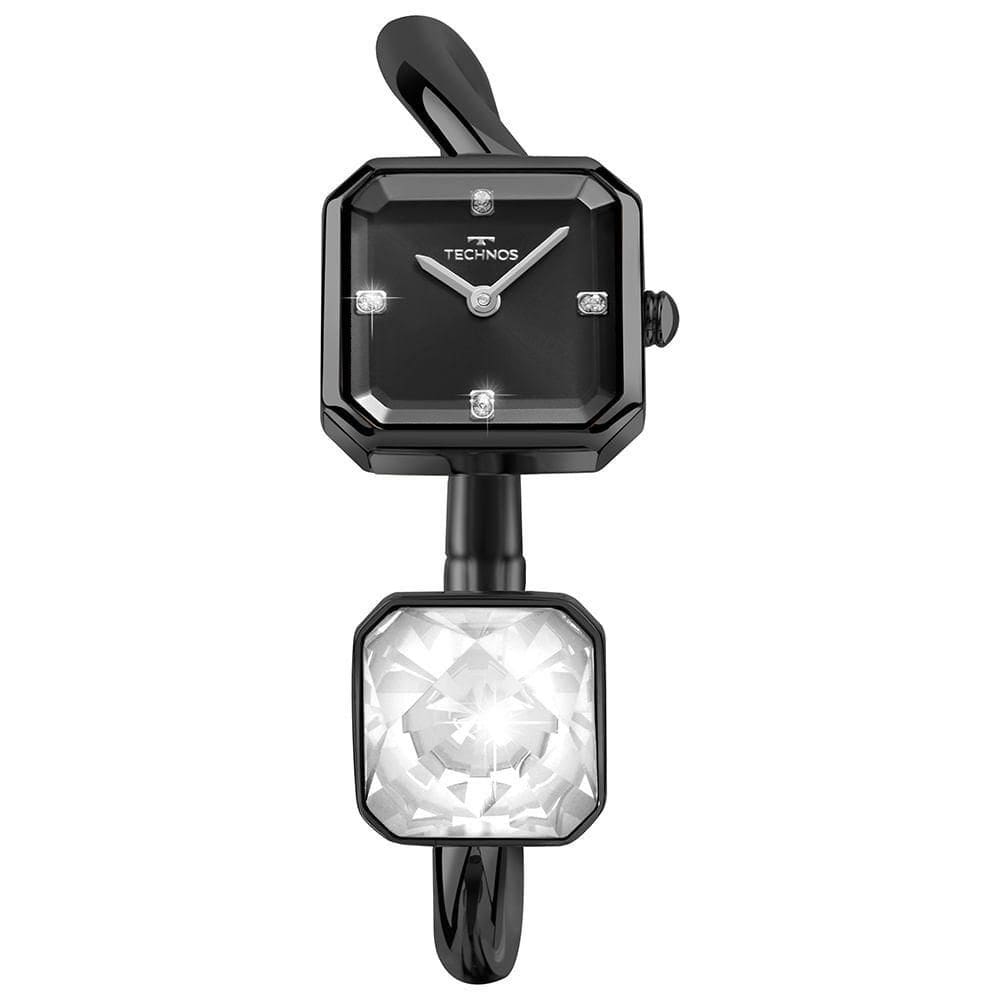 Relógio Technos Feminino Crystal Preto - 751ab-1p 751ab-1p