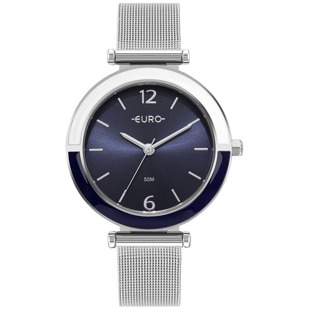 Relógio Euro Feminino Glitz Prata - Eu2035yxr-4a
