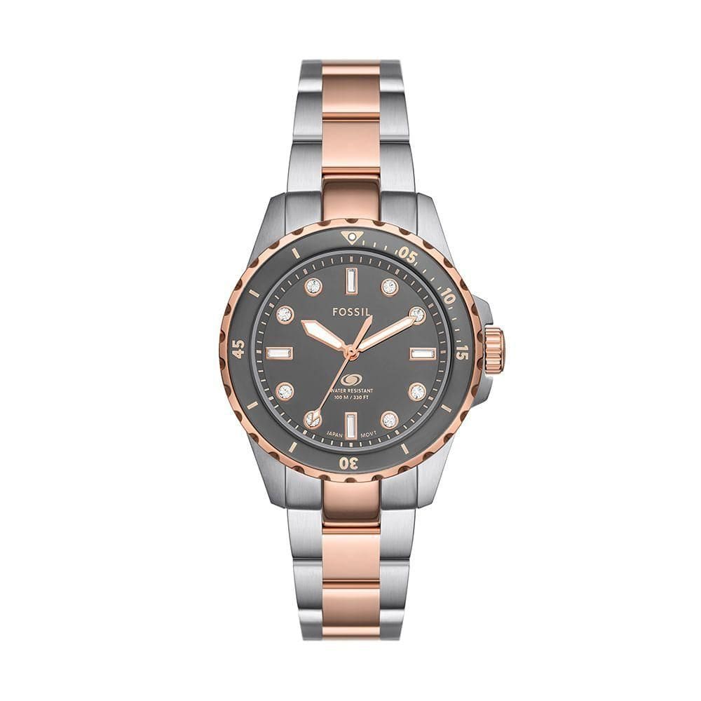 Relógio Fossil Feminino Blue Bicolor - Es5348-1kn Es5348-1kn